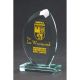 5. Trofeum szklane grawerowane z etui +wypełnianie farbą