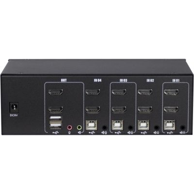 2. Inter-Tech AS-42HA HDMI przełącznik KVM Czarny
