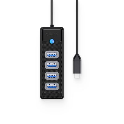 2. Hub Orico PW4U-C3 USB-C / 4x USB-A 3.0 - czarny