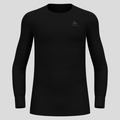 7. Koszulka męska Odlo BL TOP crew neck l/s ACTIVE WARM ECO roz. M Czarna