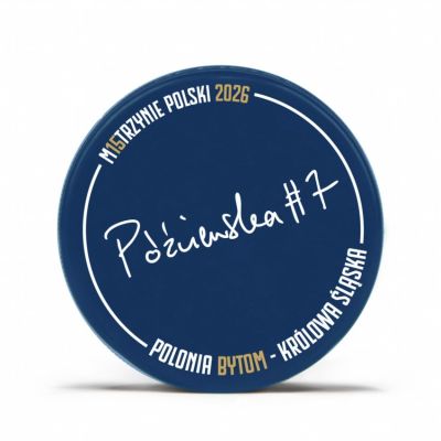 4. Krążek hokejowe Polonia Bytom 14 Mistrz BLUE WMN Ltd SREBKRMSPB