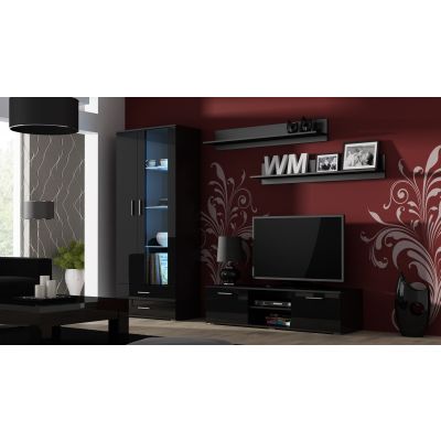 2. Witryna SOHO S6 2D2S czarny/ czarny połysk