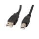 LANBERG KABEL USB-A -> USB-B M/M 1M (FERRYT, CZARNY) CA-USBA-11CC-0010-BK