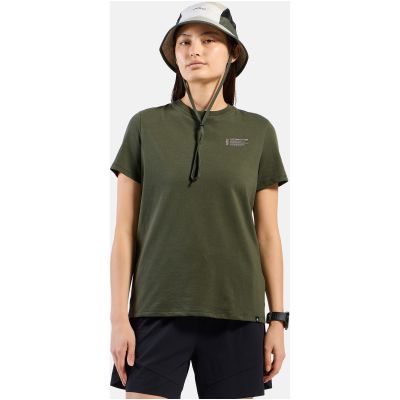 2. Koszulka z krótkim rękawem damska ODLO T-shirt crew neck s/s COTTON BLEND UNLIMITED zielona
