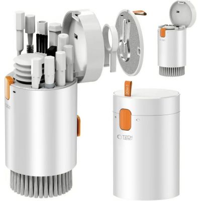3. Wielofunkcyjny zestaw czyszczący Tech-Protect 20w1 do telefonu, tableta, laptopa i słuchawek - biały