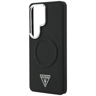 6. Etui Guess Embossed Ring Triangle Logo MagSafe na Samsung Galaxy S26 Ultra - czarne