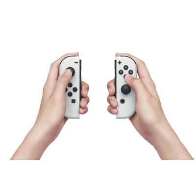 Nintendo Switch OLED przenośna konsola do gier 17,8 cm (7") 64 GB Ekran dotykowy Wi-Fi Czarny, Biały