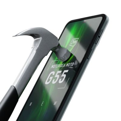 22. Szkło hartowane 3mk HardGlass Max Lite Black na Motorola Moto G55 5G