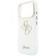 6. Etui Guess IML 4G Script Metal na iPhone 17 Pro / 18 Pro - białe