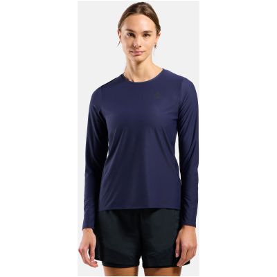 6. Koszulka z długim rękawem damska Odlo ZEROWEIGHT CHILL-TEC T-shirt crew neck l/s granatowa
