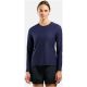 6. Koszulka z długim rękawem damska Odlo ZEROWEIGHT CHILL-TEC T-shirt crew neck l/s granatowa