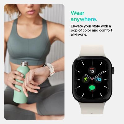 12. Pasek Spigen Nano Pop na Apple Watch 40 / 41 / 42 mm - beżowy