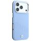 4. Etui BMW Sign Inclined Deboss Letters MagSafe na iPhone 17 Pro / 18 Pro - niebieskie