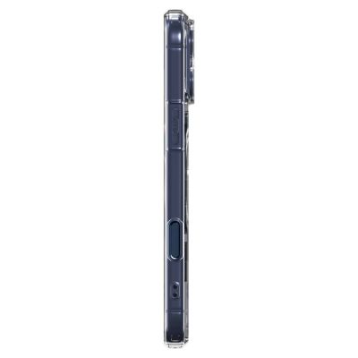 5. Etui Spigen Thin Fit MagSafe na iPhone 17 Pro - przezroczysto-granatowe