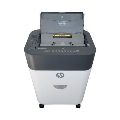 3. HP Niszczarka ONESHRED Auto 100CC, biało-szara