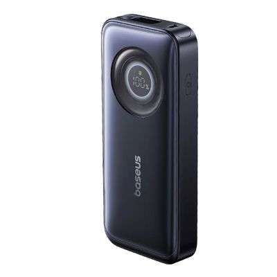 4. Powerbank Baseus EnerCore CR11 10000mAh 45W ze zwijanym kablem USB-C - czarny