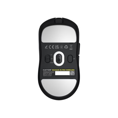 6. HATOR Quasar 3S Pro Wireless myszka Gaming Po prawej stronie RF Wireless + Bluetooth + USB Type-C Optyczny 30000 DPI
