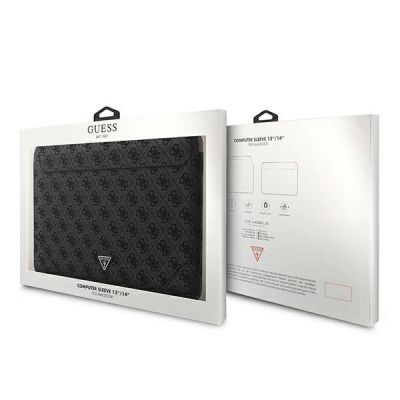 4. Pokrowiec Guess 4G Uptown Triangle Logo na laptopa 13-14'' - czarny