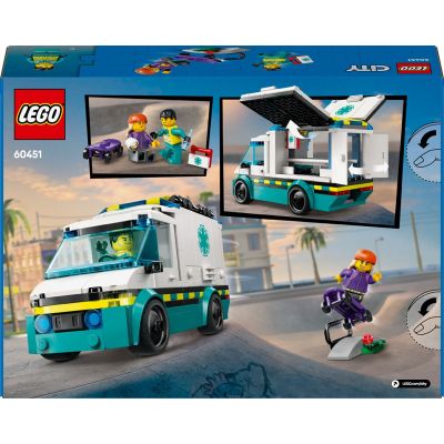 8. LEGO CITY 60451 Karetka pogotowia