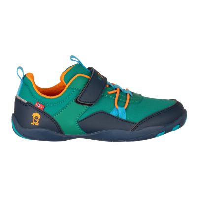 8. Buty Trollkids Skaland Barefoot Hiker zielony morski/niebieski madeirowski/zachód słońca na Saharze