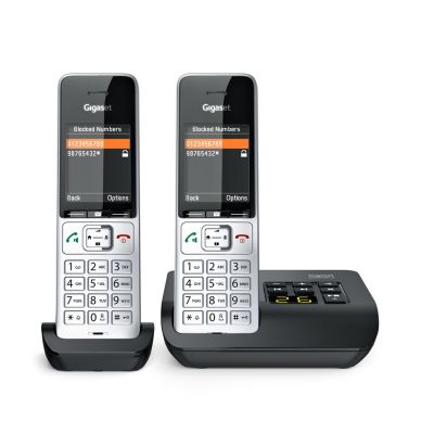 12. Telefon analogowy/DECT Gigaset COMFORT 500A duo Nazwa i identyfikacja dzwoniącego Czarny, Srebrny
