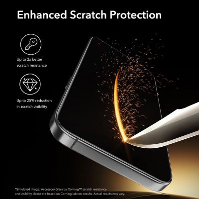 7. Szkło hartowane ESR UltraFit Armorite Pro na iPhone 16 Pro / 17 - przezroczyste