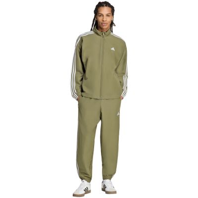 8. Dres męski adidas 3-Stripes Woven oliwkowy KY2300