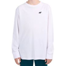 Koszulka dla chłopca 4F longsleeve M655 biała 4FJWMM00TLONM655 10S