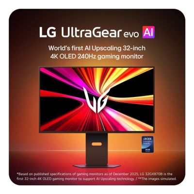 9. LG 32GX870B-B.AEU monitor komputerowy 81,3 cm (32") 3840 x 2160 px 4K Ultra HD OLED Czarny