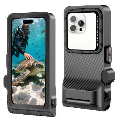 3. Etui wodoodporne Tech-Protect IPX8 Pro na telefon - szaro-czarne