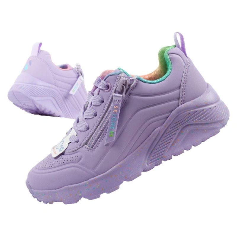 Skechers buty sneakersy sportowe dziecięce Uno Lite fioletowe wygodne