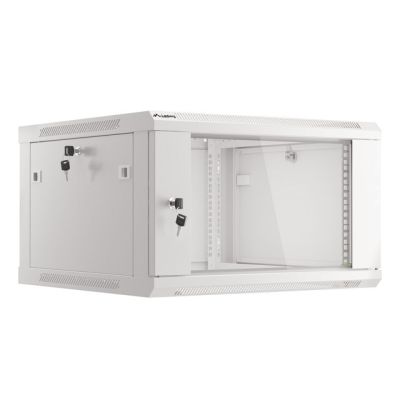 12. Lanberg WF01-6606-10S stojak 6U Szafa wisząca Szary