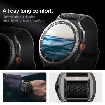 10. Pasek Spigen Fit Lite na Samsung Galaxy Watch 40 / 44 / 46 mm - czarny