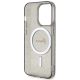 7. Etui Guess Glitter Gold MagSafe na iPhone 14 Pro Max - czarne
