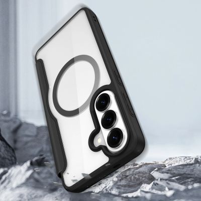 11. Etui Dux Ducis Skin X Pro z portfelem kompatybilne z MagSafe na Samsung Galaxy S26 - czarne