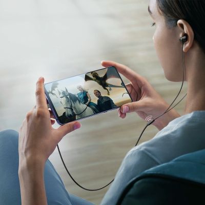 11. Słuchawki douszne USB-C Joyroom JR-EC06 - szare