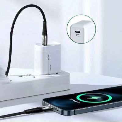3. Kabel Joyroom S-1224K2 USB-C / Lightning PD 20W 2.4A 1.2m - czerwony