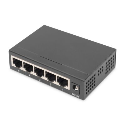 3. Digitus Przełącznik sieciowy Gigabit, 5-portowy, niezarządzalny
