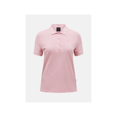 Koszulka damska PEAK PERFORMANCE W Classic Cotton Polo kolor różowy