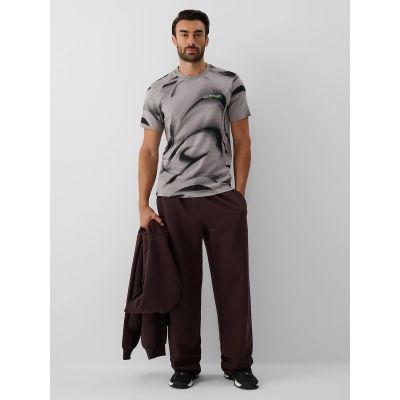 3. T-shirt regular z nadrukiem męski 4F 4FRAW26TTSHM4668-20A