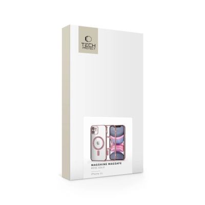 6. Etui Tech-Protect MagShine Line MagSafe na iPhone 11 - różowe