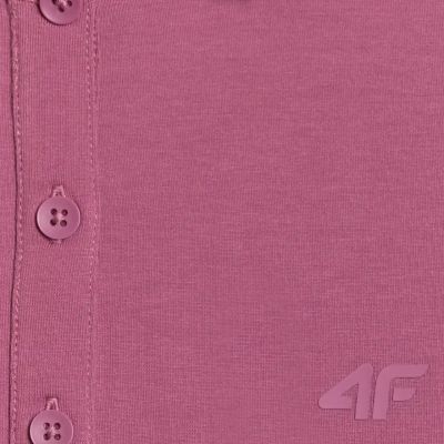 15. Koszulka damska polo 4F F554 burgund 4FWAW25TPTSF554 60S