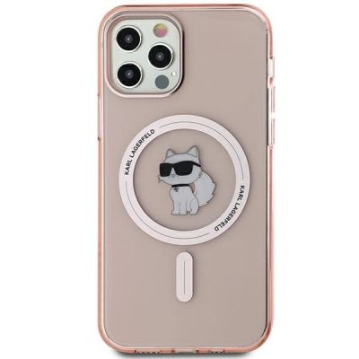 2. Etui Karl Lagerfeld IML Choupette MagSafe na iPhone 12/12 Pro - różowe