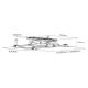 17. MACLEAN UCHWYT DO TV ELEKTRYCZNY SUFITOWY 32"-70" 35KG MC-880T