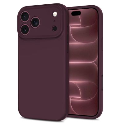 2. Etui Tech-Protect Silicone MagSafe na iPhone 18 Pro / 17 Pro - burgundowe