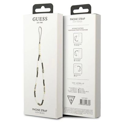 3. Zawieszka Guess Heishi Beads - czarno-biała