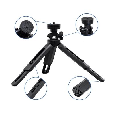 10. Mini statyw uchwyt do zdjęć selfie na telefon aparat kamerę GoPro 16 - 21 cm czarny