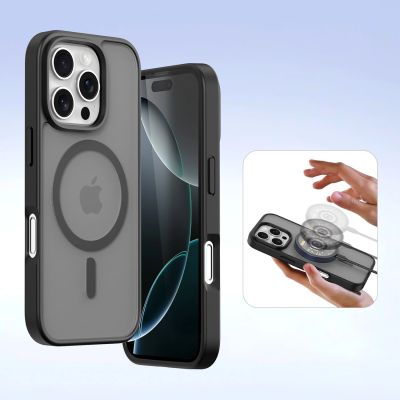 6. Etui skórzane Dux Ducis Lawa na iPhone 16 Pro Max - czarne