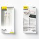 4. Kabel Dudao L7SL USB-A - Lightning 5A 1m - beżowy