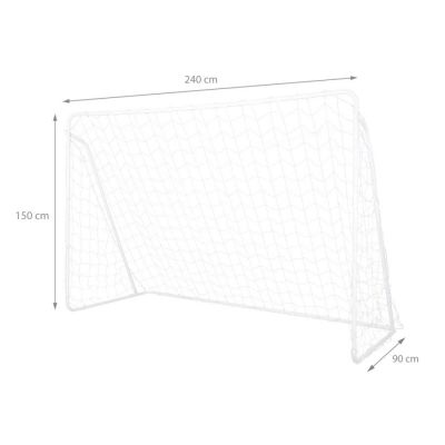 5. Bramka z siatką i panelem do celowania Nils BR240P 2w1 240x150cm 10-10-821